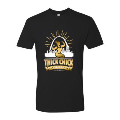 Thick Chick Fitness – Lady Arch Logo Dark Tee Thumbnail