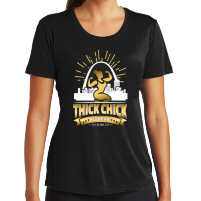 Moisture wick polyester tee with Lady Arch Logo Thumbnail
