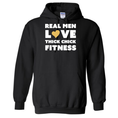 Real Men Love Thick Chick Fitness Hoodie Thumbnail
