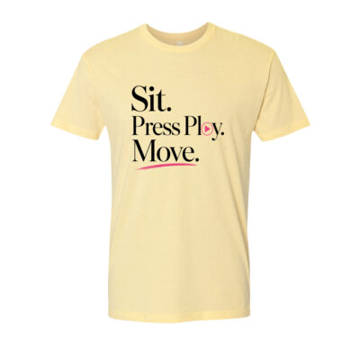Sit. Press Play. Move. Graphic tee Thumbnail
