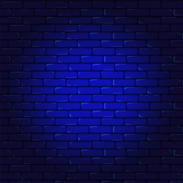 blue night brick wall background Thumbnail